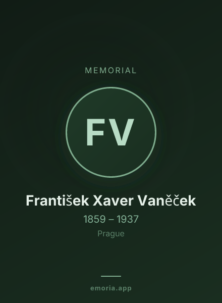 Memorial portrait of František Xaver Vaněček