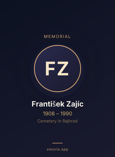 Memorial portrait of František Zajíc