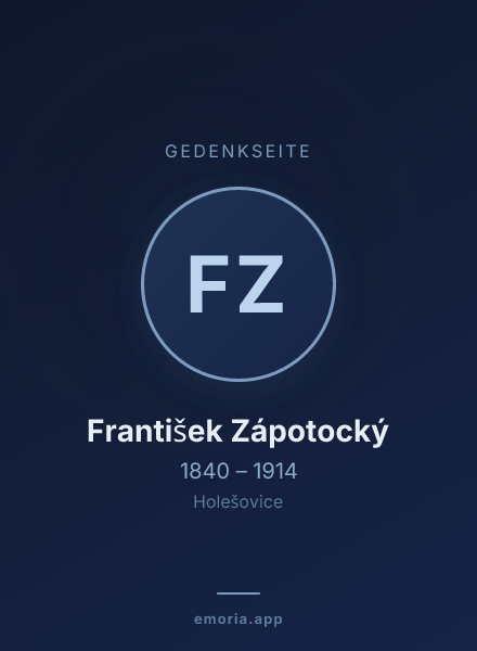 Gedenkportrait von František Zápotocký
