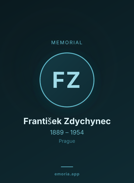 Memorial portrait of František Zdychynec