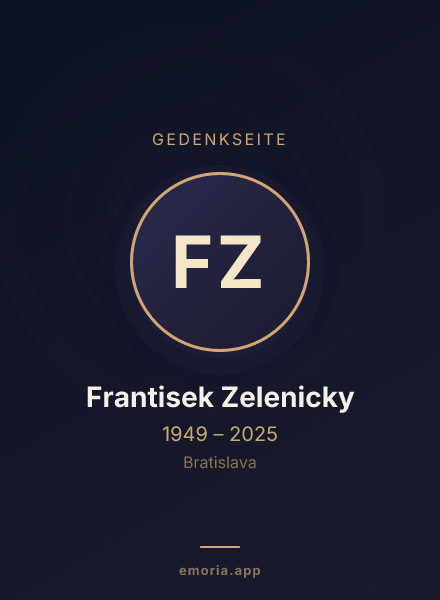 Gedenkportrait von Frantisek Zelenicky