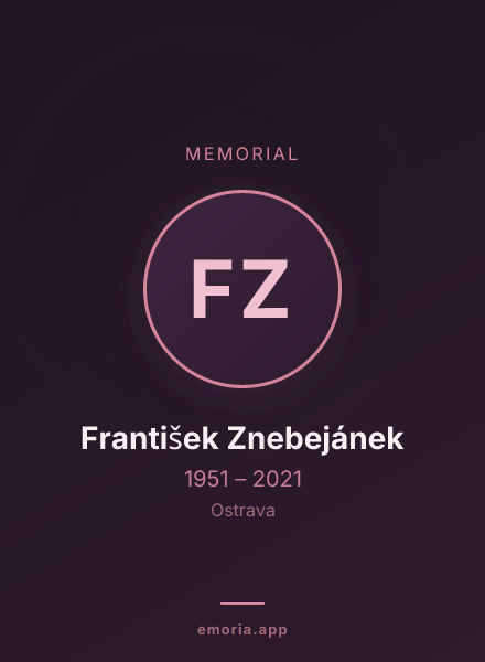 Memorial portrait of František Znebejánek