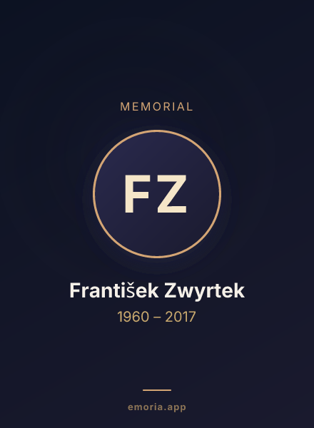 Memorial portrait of František Zwyrtek