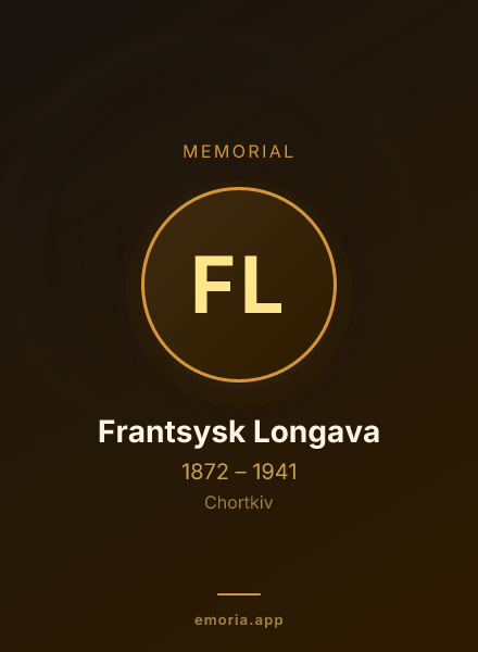 Memorial portrait of Frantsysk Longava