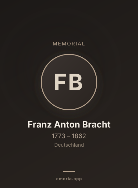 Memorial portrait of Franz Anton Bracht