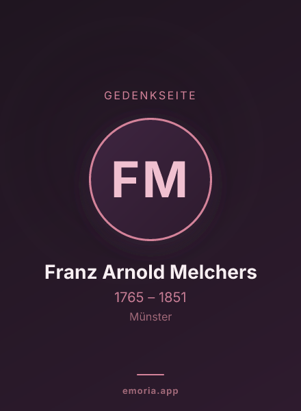 Gedenkportrait von Franz Arnold Melchers