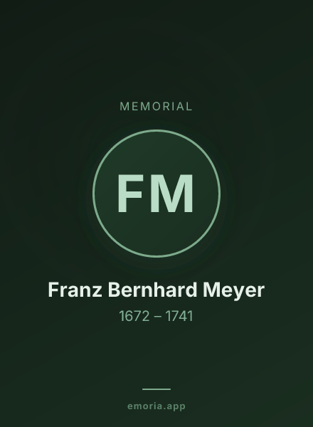 Memorial portrait of Franz Bernhard Meyer