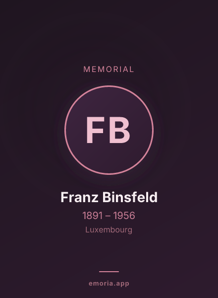 Memorial portrait of Franz Binsfeld