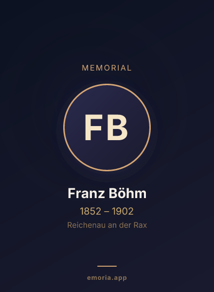 Memorial portrait of Franz Böhm