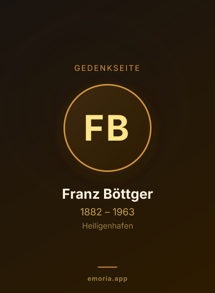 Gedenkportrait von Franz Böttger