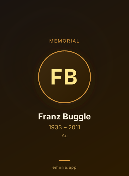 Memorial portrait of Franz Buggle