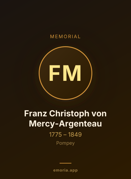 Memorial portrait of Franz Christoph von Mercy-Argenteau