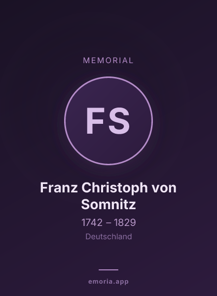 Memorial portrait of Franz Christoph von Somnitz