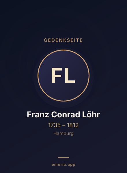 Gedenkportrait von Franz Conrad Löhr