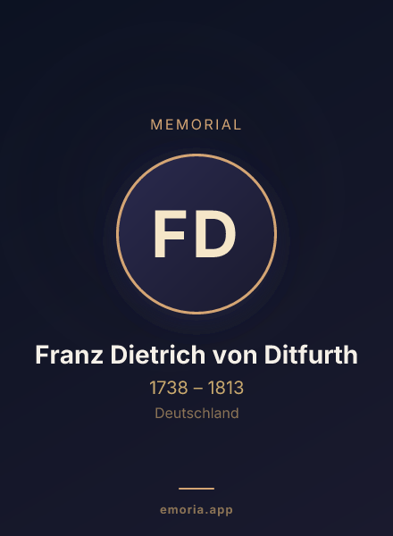 Memorial portrait of Franz Dietrich von Ditfurth