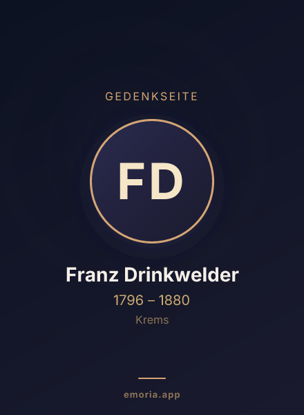 Gedenkportrait von Franz Drinkwelder
