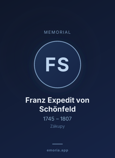 Memorial portrait of Franz Expedit von Schönfeld