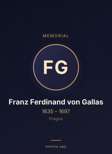 Memorial portrait of Franz Ferdinand von Gallas