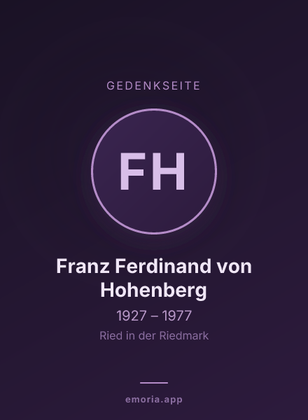 Gedenkportrait von Franz Ferdinand von Hohenberg