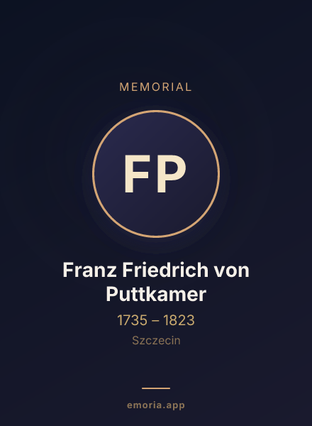 Memorial portrait of Franz Friedrich von Puttkamer