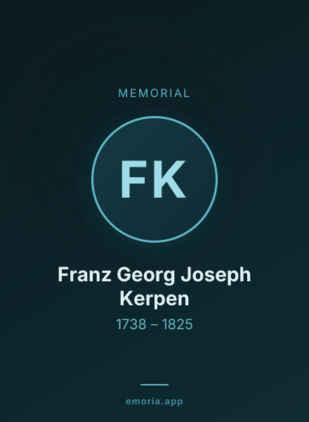 Memorial portrait of Franz Georg Joseph Kerpen