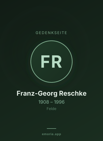 Gedenkportrait von Franz-Georg Reschke