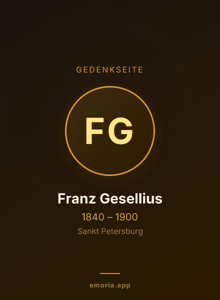 Gedenkportrait von Franz Gesellius