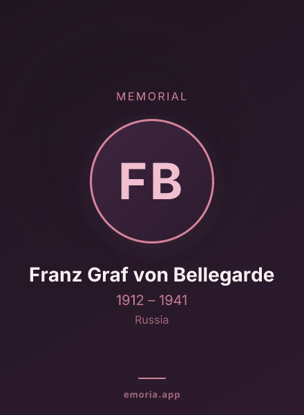 Memorial portrait of Franz Graf von Bellegarde