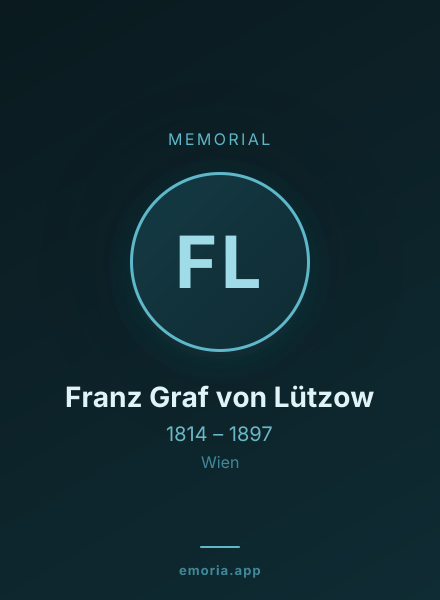 Memorial portrait of Franz Graf von Lützow
