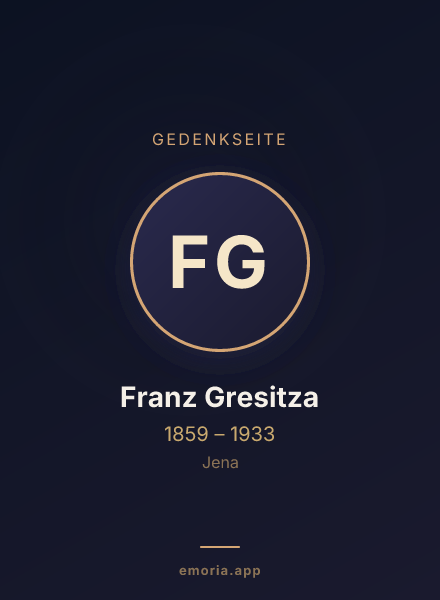 Gedenkportrait von Franz Gresitza