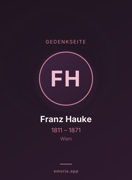 Gedenkportrait von Franz Hauke