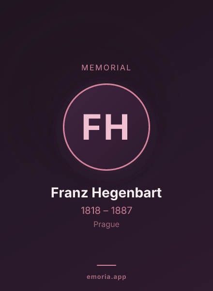 Memorial portrait of Franz Hegenbart