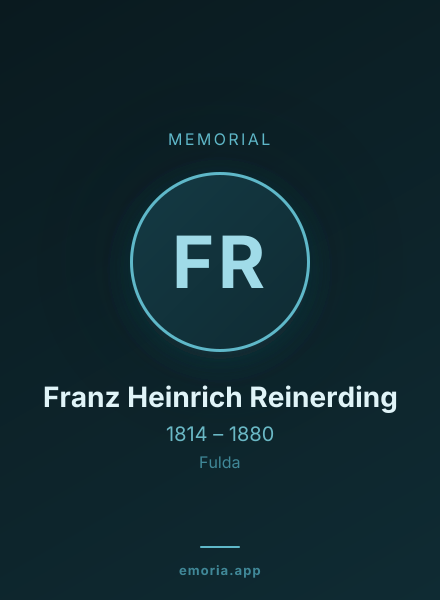 Memorial portrait of Franz Heinrich Reinerding