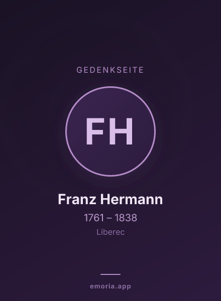 Gedenkportrait von Franz Hermann