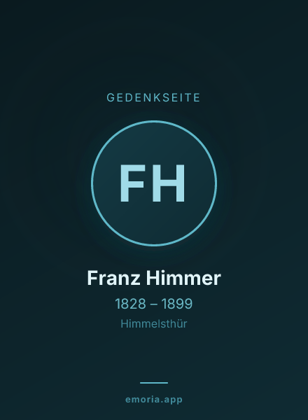Gedenkportrait von Franz Himmer