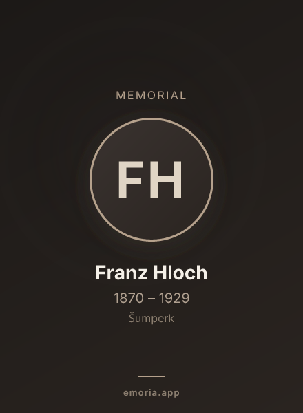 Memorial portrait of Franz Hloch