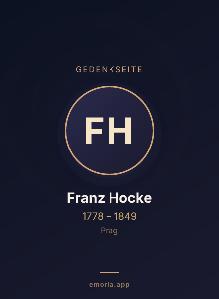 Gedenkportrait von Franz Hocke