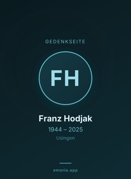 Gedenkportrait von Franz Hodjak