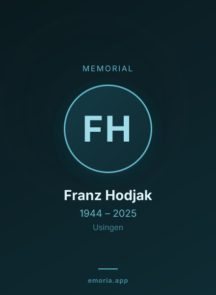 Memorial portrait of Franz Hodjak