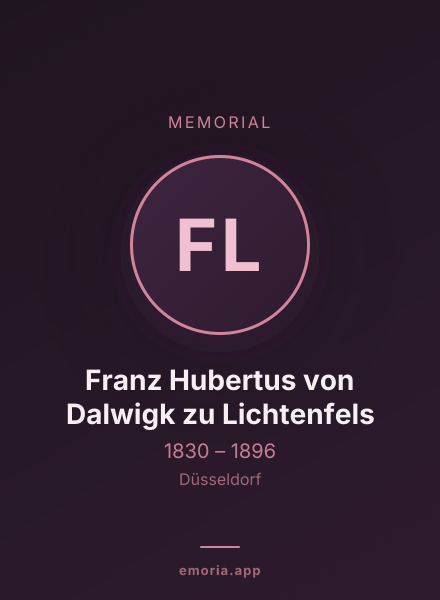 Memorial portrait of Franz Hubertus von Dalwigk zu Lichtenfels