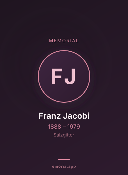 Memorial portrait of Franz Jacobi