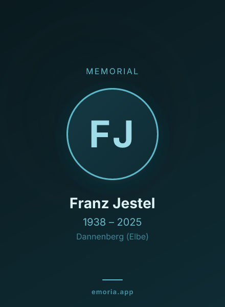 Memorial portrait of Franz Jestel