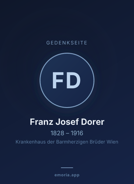 Gedenkportrait von Franz Josef Dorer