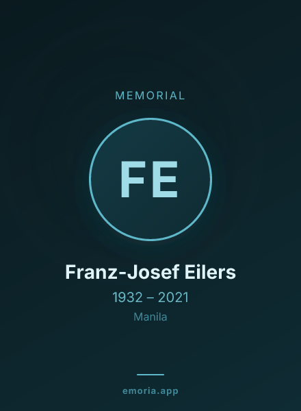 Memorial portrait of Franz-Josef Eilers