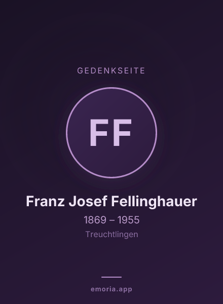 Gedenkportrait von Franz Josef Fellinghauer