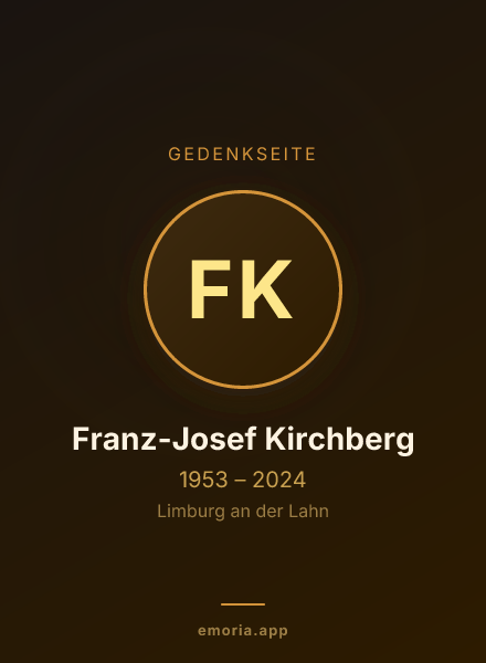 Gedenkportrait von Franz-Josef Kirchberg