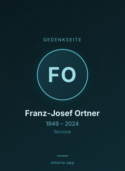 Gedenkportrait von Franz-Josef Ortner