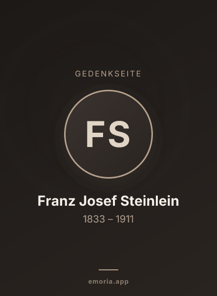 Gedenkportrait von Franz Josef Steinlein