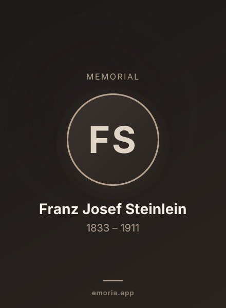 Memorial portrait of Franz Josef Steinlein