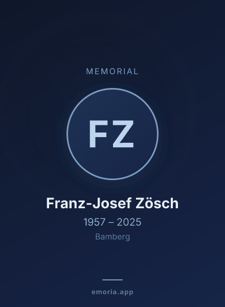Memorial portrait of Franz-Josef Zösch